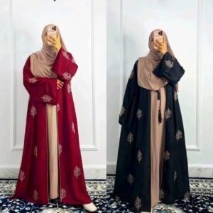 বোরকা হিজাব সহ ফুল সেট